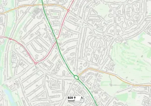 B - Birmingham Prints: Birmingham B28 9 Print Map Sector