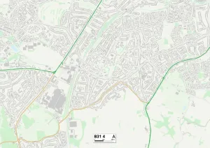 Birmingham B31 4 Postcode Sector Print Map