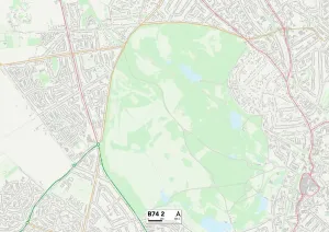 Birmingham B74 2 Print Map Sector