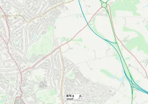 Birmingham B75 6 Print Map Sector