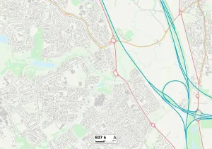 Solihull B37 6 Print Map Sector