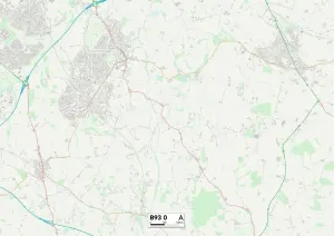 Solihull B93 0 Postcode Sector Print Map