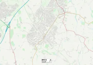 Solihull B93 8 Print Map Postcode Sector