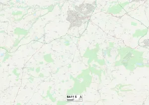 Mendip BA11 5 Postcode Sector Print Map