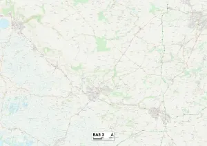 Mendip BA5 3 Postcode Sector Print Map