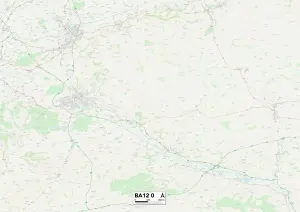 Wiltshire BA12 0 Print Map Sector