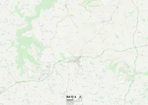 Wiltshire BA12 6 Print Map Sector