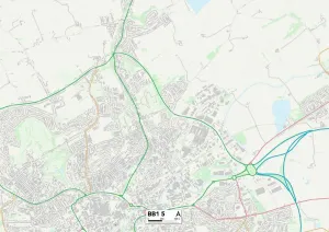 BB - Blackburn Prints: Blackburn with Darwen BB1 5 Print Map Sector