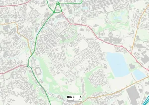 BB - Blackburn Prints: Blackburn with Darwen BB2 3 Print Map