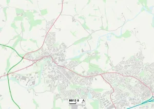BB - Blackburn Prints: Burnley BB12 8 Print Map