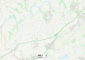 Hyndburn BB6 8 Print Map Sector