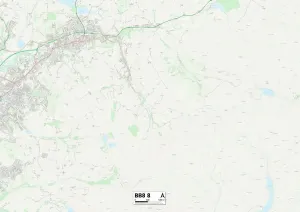 Pendle BB8 8 Print Map