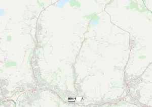 BB - Blackburn Prints: Rossendale BB4 9 Print Map Sector