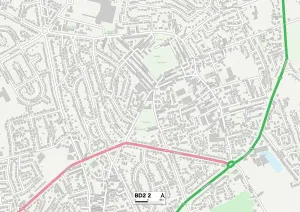 Bradford BD2 2 Print Map Sector