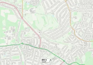 Bromley BR4 0 Postcode Sector Print Map