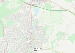 BR - Bromley Prints: Bromley BR5 3 Postcode Sector Print Map