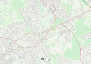 Framed Print : Bromley BR7 5 Postcode Sector Map Print Framed Print : Bromley BR7 5 Postcode Sector Map Print