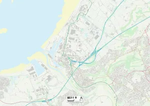 Bristol BS11 9 Print Map Sector