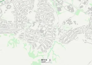BS - Bristol Prints: Bristol BS13 0 Print Map Sector