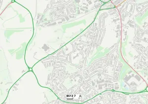 Bristol BS13 7 Print Map Sector