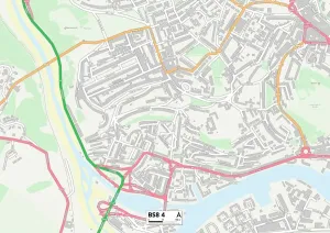 Bristol BS8 4 Print Map Sector