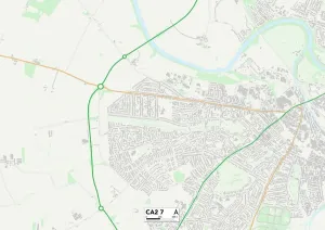 Carlisle CA2 7 Print Map Sector Map