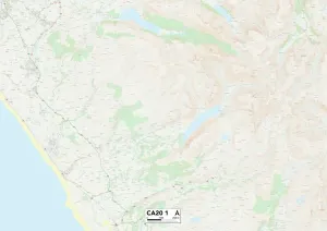 Copeland CA20 1 Postcode Sector Print Map