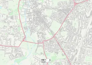 Cambridge CB2 1 Print Map Sector