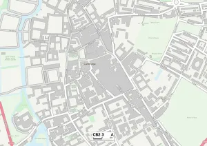 Cambridge CB2 3 Print Map Sector