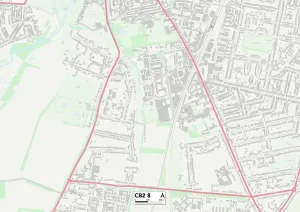 Cambridge CB2 8 Print Map Sector