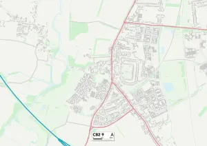 CB - Cambridge Prints: Cambridge CB2 9 Print Map Sector