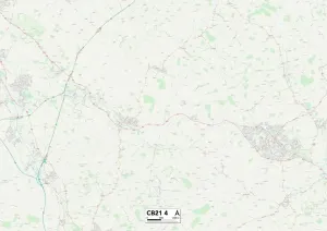 Cambridge CB21 4 Print Map Sector