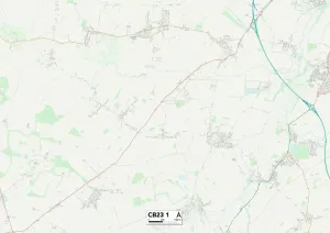 Cambridge CB23 1 Print Map Sector Guide