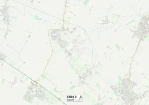 Cambridge CB24 3 Print Map Sector