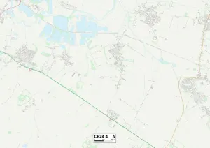 Cambridge CB24 4 Print Map Sector