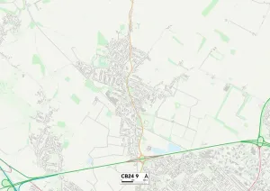 Cambridge CB24 9 Print Map Sector