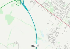 CB - Cambridge Prints: Cambridge CB3 1 Print Map Sector