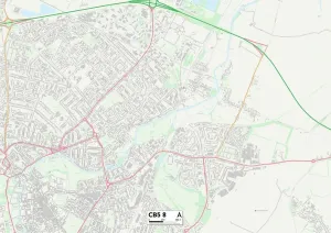 CB - Cambridge Prints: Cambridge CB5 8 Print Map Sector
