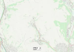 Caerphilly CF83 4 Print Map Sector