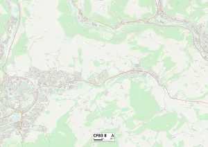 CF - Cardiff Prints: Caerphilly CF83 8 Print Map Sector