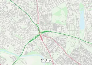 CF - Cardiff Prints: Cardiff CF14 3 Print Map