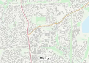 CF - Cardiff Prints: Cardiff CF14 5 Print Map Sector