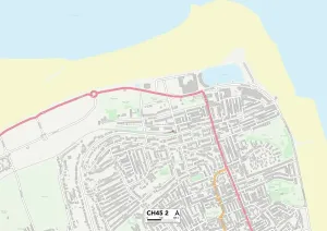 Wirral CH45 2 Postcode Sector Print Map