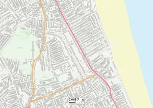 Wirral CH45 7 Postcode Sector Print Map