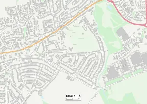 Wirral CH49 1 Postcode Sector Print Map