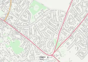 Wirral CH60 2 Postcode Sector Print Map