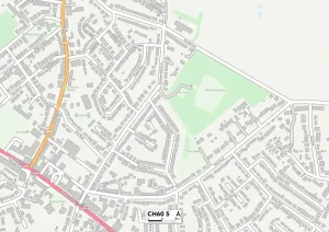 Wirral CH60 5 Print Map Sector