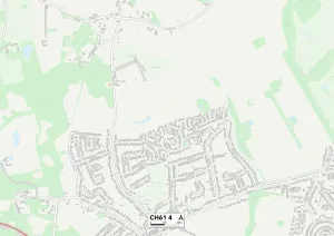 Wirral CH61 4 Postcode Sector Print Map
