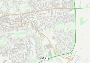 Braintree CM7 3 Print Map Sector