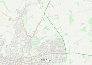 CM - Chelmsford Prints: Braintree CM7 9 Print Map Sector